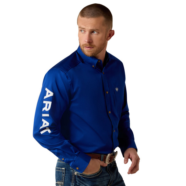 ARIAT BLUE TEAM LOGO CLASSIC FIT - MENS SHIRT COR - 10017498
