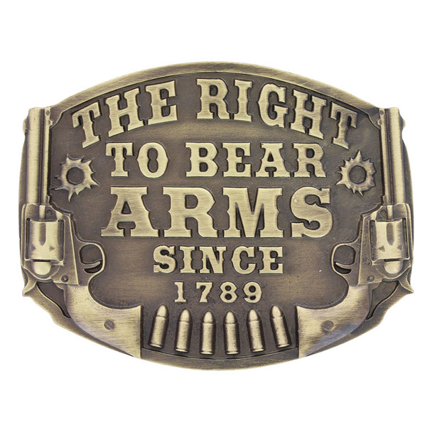 MONTANA SILVERSMITHS THE RIGHT TO BEAR ARMS - ACC BUCKLE  - A603C
