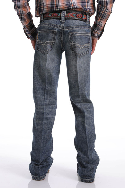 CINCH SLIM FIT ARENA FLEX STONEWASH - KIDS BOYS JEANS - MB16781002