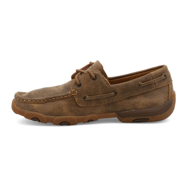 TWISTED X BOAT SHOE DRIVING MOC BOMBER - FOOTWEAR LADIES  - WDM0003