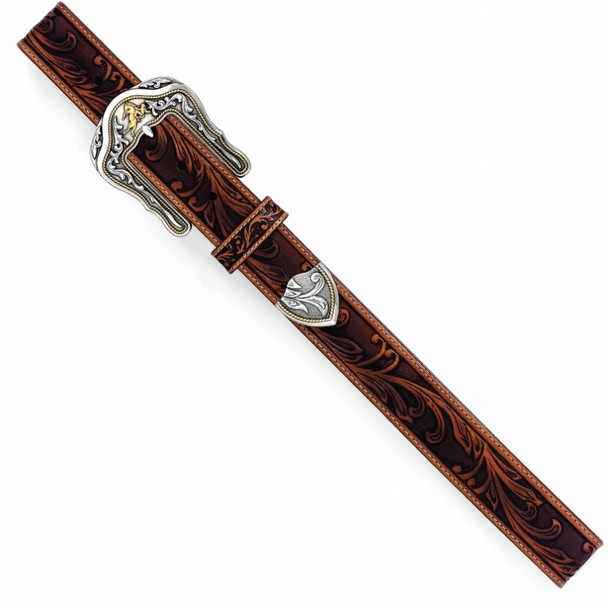 TONY LAMA WESTERLY RIDE TOOLED LEATHER - ACCESSORIES BELT MEN - C41514