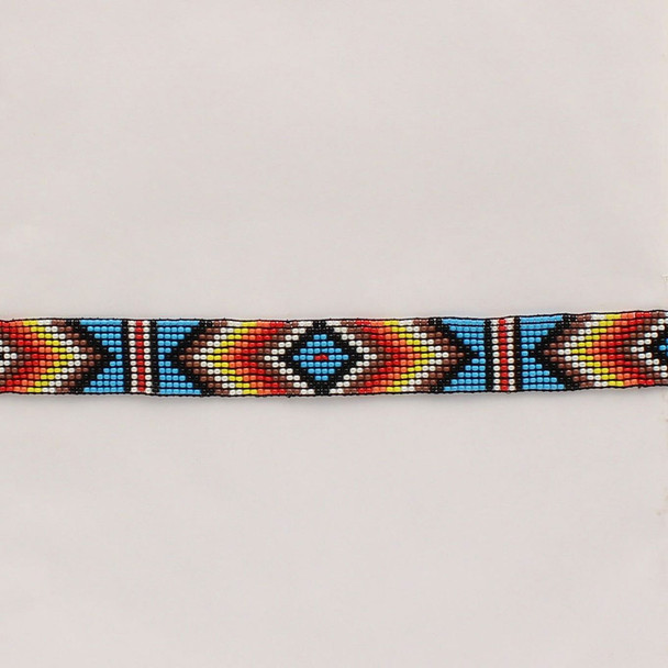 TWISTER BEADED STRETCH HAT BAND MULTI - HATS ADD-ONS  - 0273497