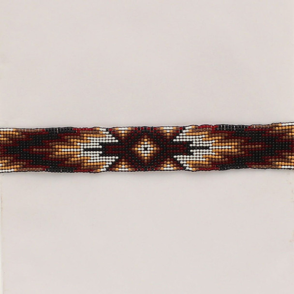 TWISTER HATBAND BEADED STRETCH BROWN - HATS ADD-ONS  - 0274202