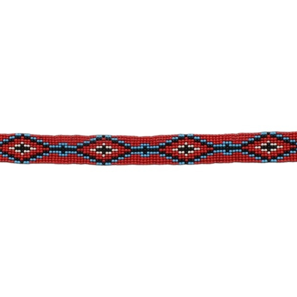TWISTER BEADED STRETCH RED - HATS ADD-ONS  - 0272704