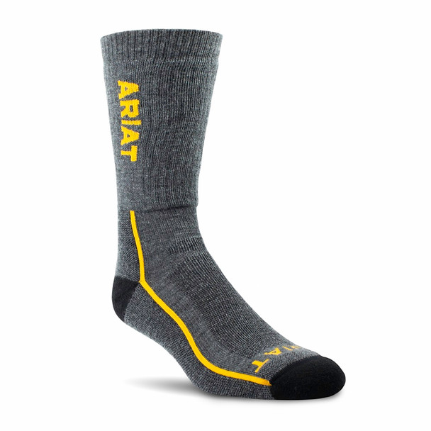ARIAT MID WT PERFORMANCE GRAY - ACCESSORIES SOCKS  - 10036486 AR2229-050