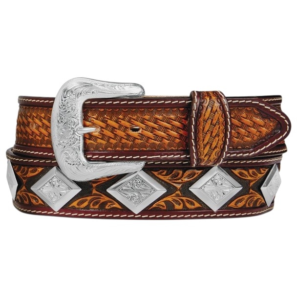 TONY LAMA BUSCADERO BROWN - ACCESSORIES BELT MEN - C42774