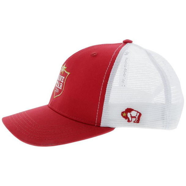 HOOEY LONE STAR BEER RED WHITE - HATS CAP  - LS007