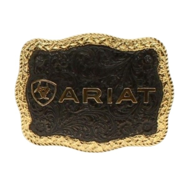 ARIAT RECTANGLE BUCKLE ROPE EDGE - ACC BUCKLE  - A37014