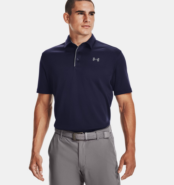 UNDER ARMOUR MIDNIGHT NAVY TECH POLO - MENS SHIRT  - 1290140-410
