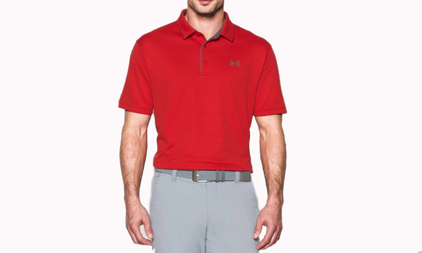 UNDER ARMOUR RED TECH POLO - MENS POLO  - 1290140-600