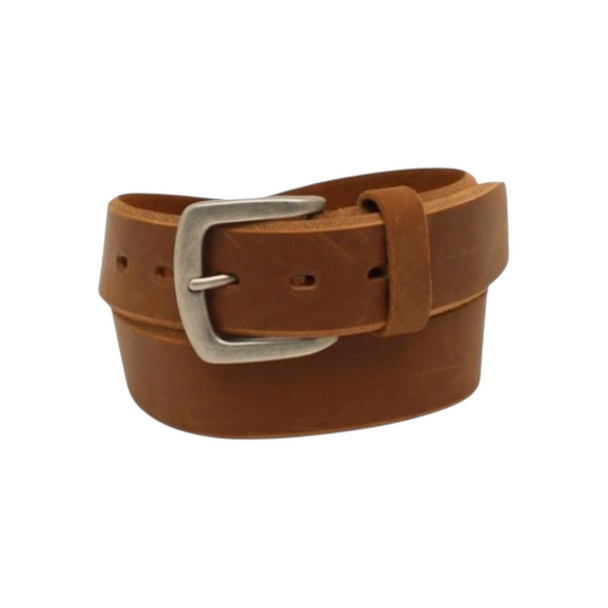 ARIAT BEVELED EDGE BROWN LEATHER - ACCESSORIES BELT MEN - A1037444