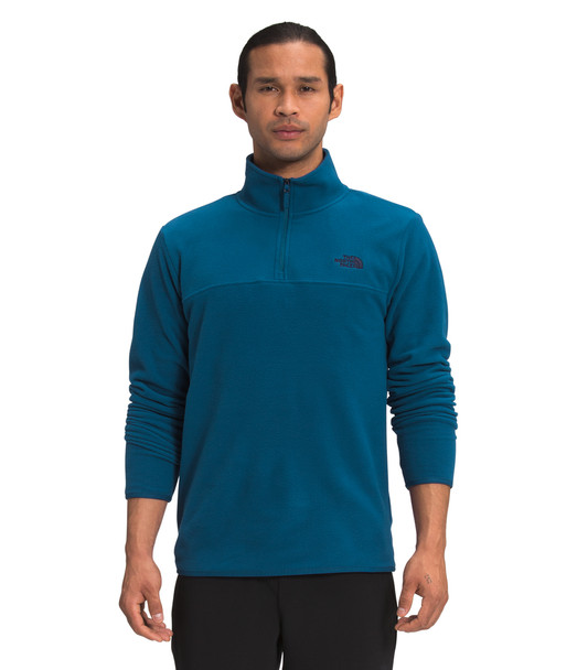 NORTH FACE TKA GLACIER BLUE ¼ ZIP PULLOVE - MEN SWEATER  - NF0A48KRBH7