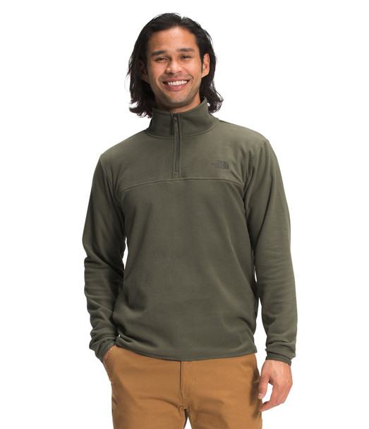 NORTH FACE TKA GLACIER ¼ TAUPE GREEN - MEN SWEATER  - NF0A48KR21L