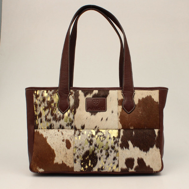 ARIAT SAVANNAH TOTE BROWN CALF HAIR - LADIES PURSES  - A770008002