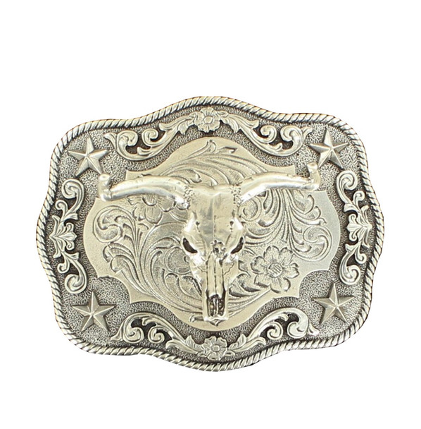 NOCONA STEER SKULL MOTIF ROPE EDGE - ACC BUCKLE  - 3798664