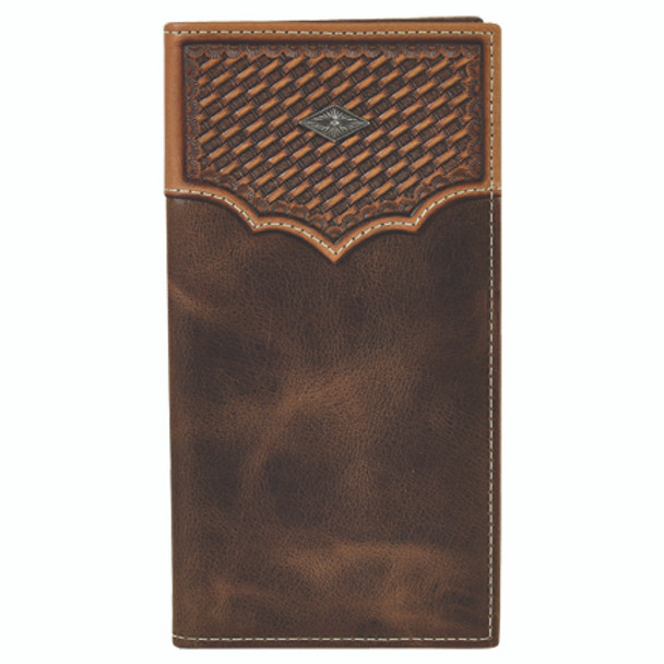 JUSTIN  RODEO WALLET BASKET WEAVE YOKE - ACCESSORIES WALLET  - 2030767W3