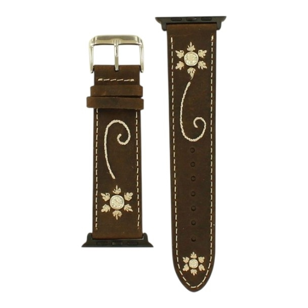 NOCONA FLOWER BROWN IWATCH BAND - ACC CELL PHONE CASE  - N3101044