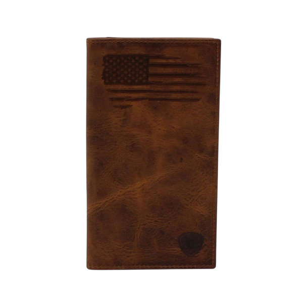 ARIAT PATRIOT USA FLAG BROWN RODEO - ACCESSORIES WALLET  - A3545802
