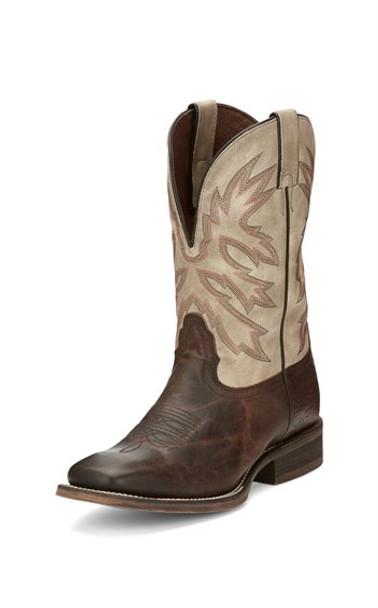 NOCONA HENRY ANTIQUED BROWN COWHIDE - BOOT MENS WESTERN - HR5570