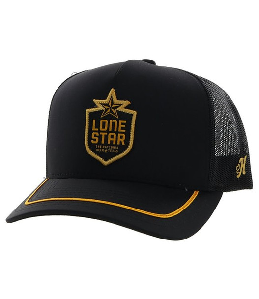 HOOEY LONE STAR BEER GOLD BLACK - HATS CAP  - LS013T-BK