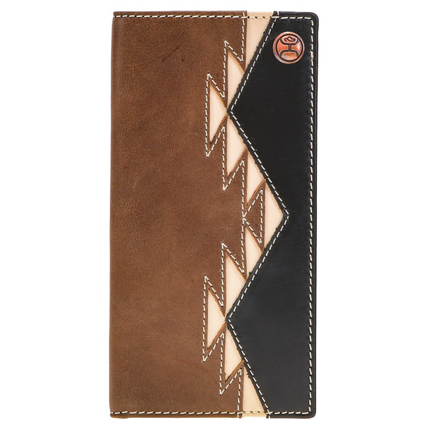 HOOEY IVORY AZTEC INLAY RODEO - ACCESSORIES WALLET  - HW006-BRBK