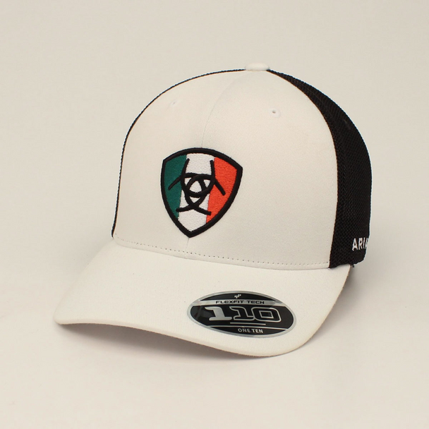 ARIAT MEXICAN SHIELD WHITE BLACK - HATS CAP  - A300011705