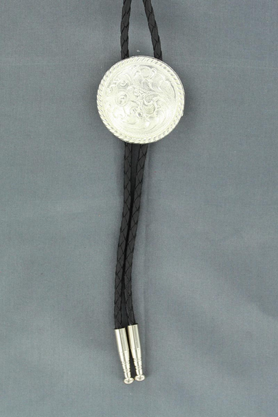 DOUBLE S ROUND FLORAL CONCHO BOLO TIE - ACCESSORIES OTHER  - 22804