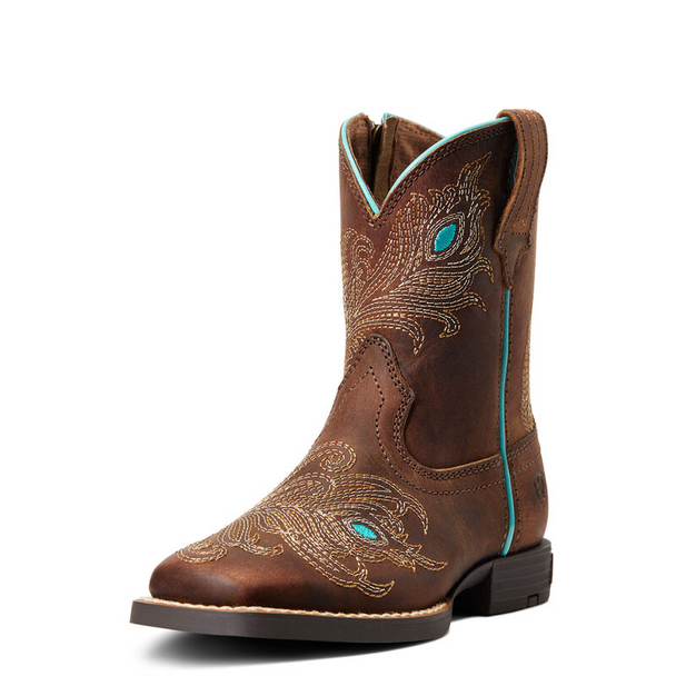 ARIAT BRIGHT EYES 2 EASY FIT BROWN - BOOT KIDS GIRLS - 10040328