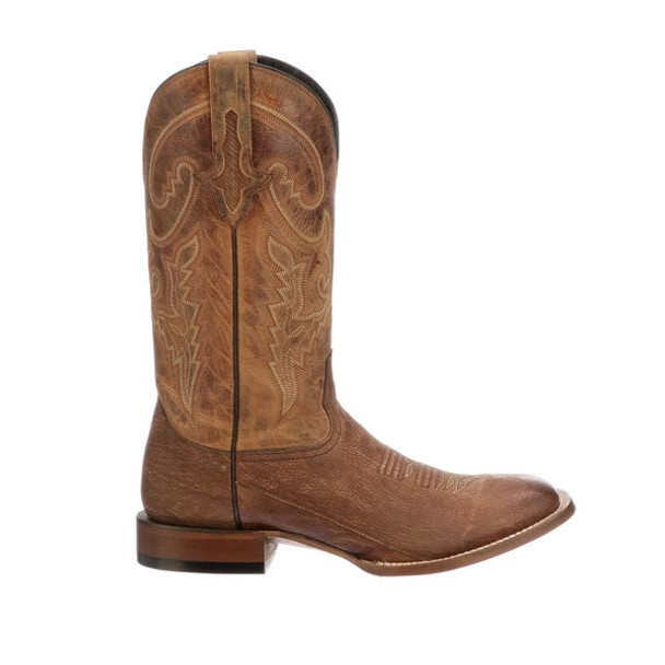 LUCCHESE RYAN COGNAC SANDED SHARK - BOOT MENS WESTERN - M4483.WF