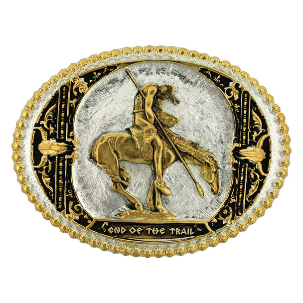 MONTANA SILVERSMITHS END OF THE TRAIL TWO TONE - ACC BUCKLE  - 60972P