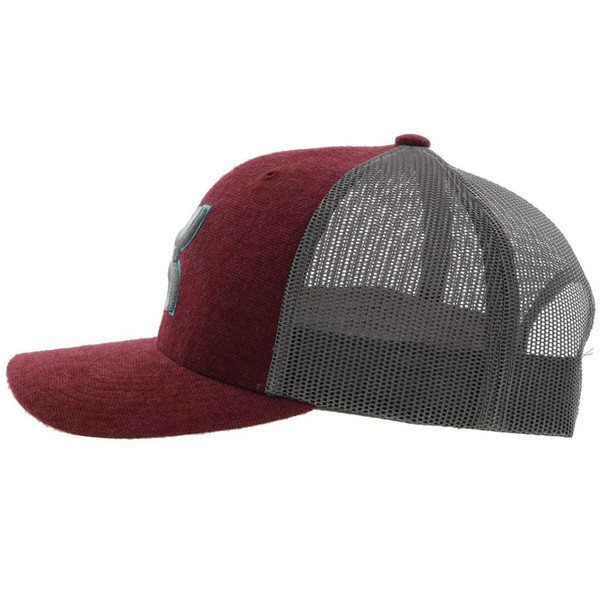 HOOEY STERLING MAROON GREY TRUCKER - HATS CAP  - 2206T-MAGY