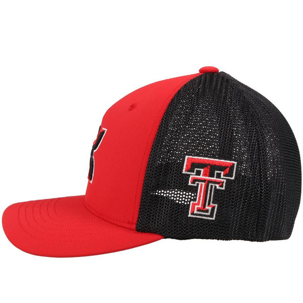 HOOEY RED TEXAS TECH FLEXFIT - HATS CAP  - 7049RDBK