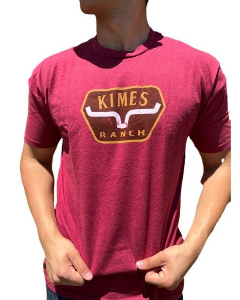 KIMES RANCH THE DISTANCE CARDINAL - MENS TEE  - THE DISTANCE CARDINAL