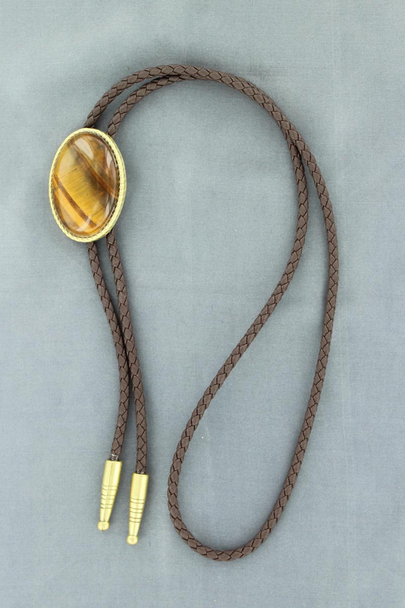 DOUBLE S BOLO ROPE EDGE TIGER EYE - ACCESSORIES OTHER  - 22840
