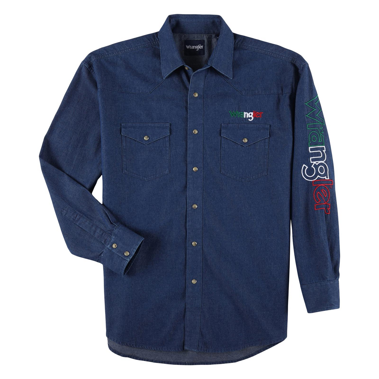 Wrangler Denim Mexico Logo Print - Mens Shirt - 112324642 - Picture 4 of 20