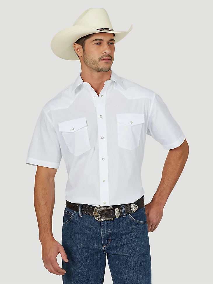 Wrangler Sport weiß Western Druckknopf Shirt - Herren Shirt - 71106 Wh - Bild 4 von 16