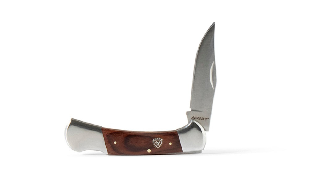 Ariat 3/8 Smooth Blade Brown Acc Knives A710011102 eBay