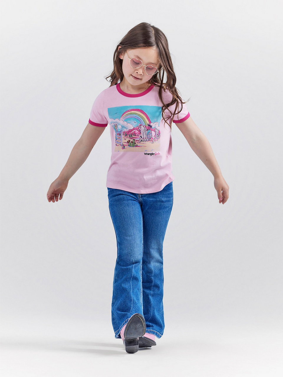 Wrangler Barbie Stampa Ringer Rosa - Camicia Bambine - 112344860 - Foto 1 di 24