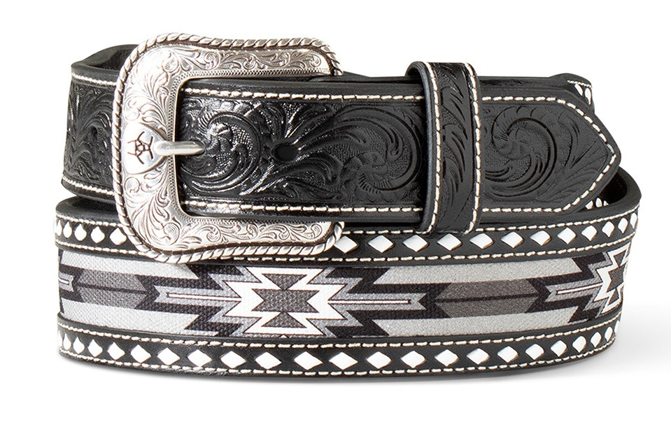 Ariat Southwestern schwarzes Inlay - Zubehör Gürtel Herren - A1041901 - Bild 1 von 7