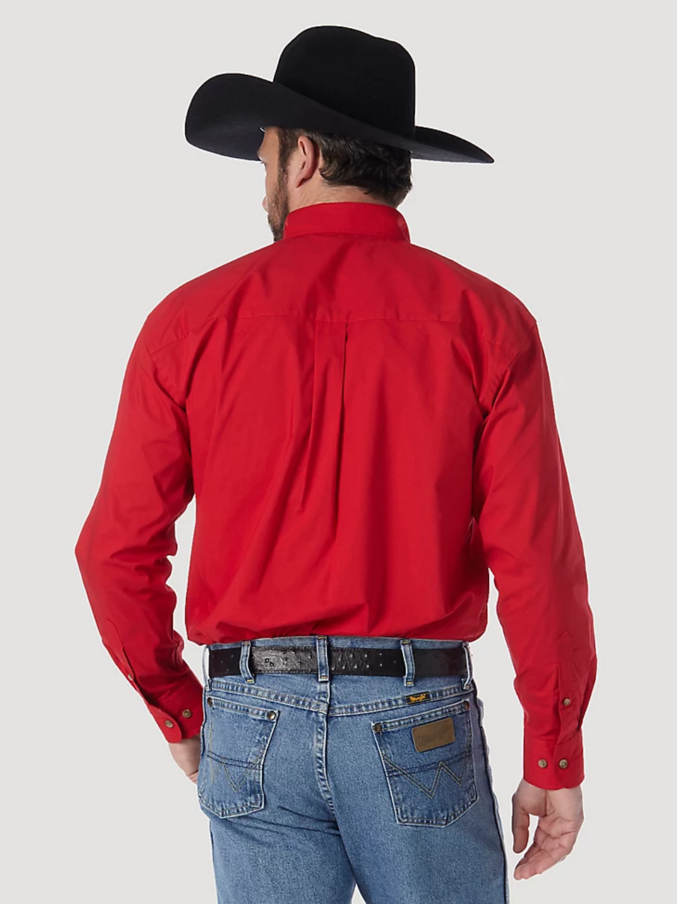 Wrangler George Strait einfarbig rot - Herrenhemd - 112345804 - Bild 2 von 15