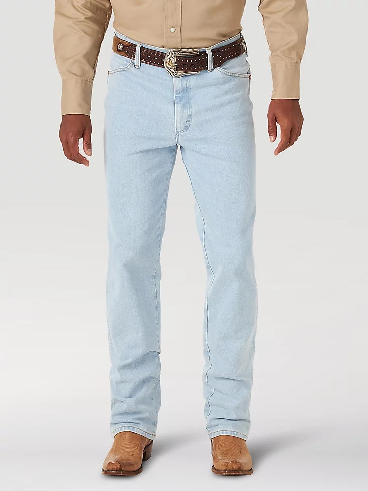 Wrangler Bleach Cowboy geschnitten schmale Passform - Herrenjeans - 936Afgh - Bild 2 von 20
