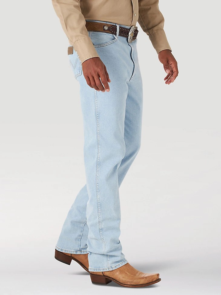 Wrangler Bleach Cowboy geschnitten schmale Passform - Herrenjeans - 936Afgh - Bild 3 von 20
