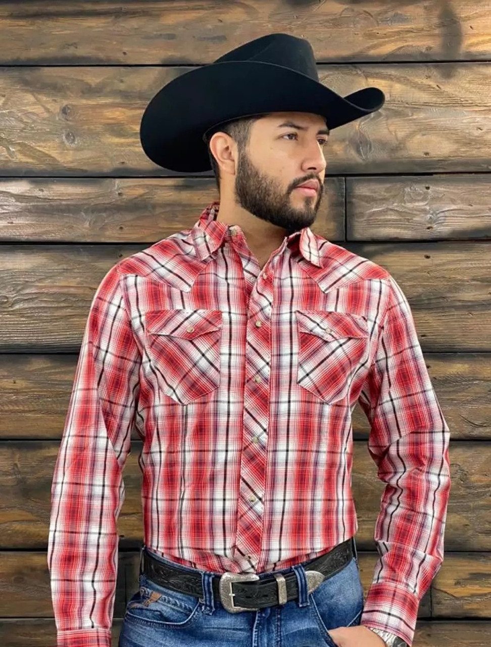 Wrangler faltenfrei rot kariert - Herrenshirt - 112344817 - Bild 1 von 10