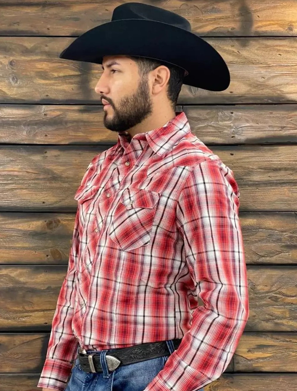 Wrangler faltenfrei rot kariert - Herrenshirt - 112344817 - Bild 2 von 10