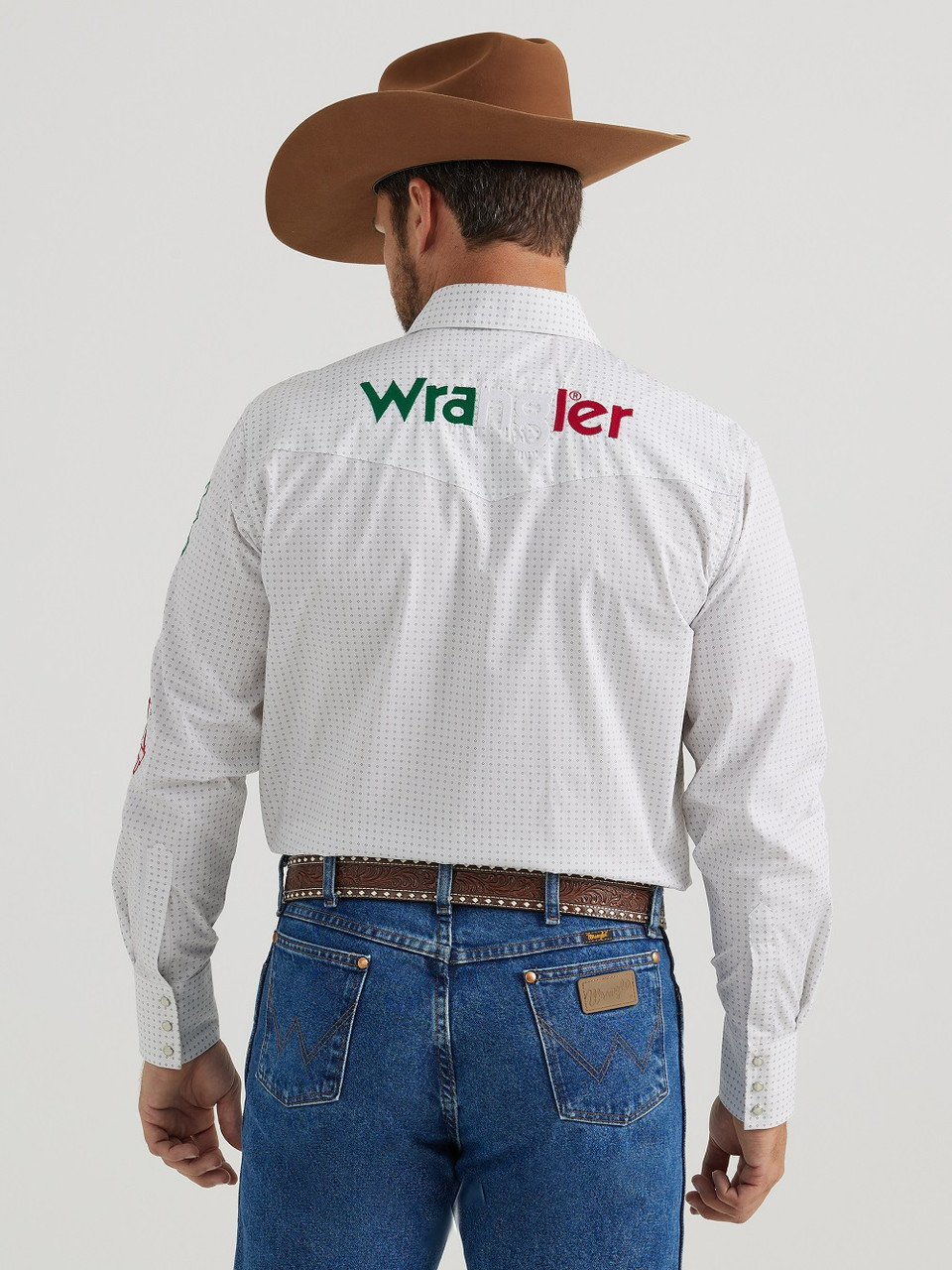 ◆Wrangler◆ Cowboy Slogan TShirt White Wrangler Women's Logo Cowboy Tee | Corral Western Wear