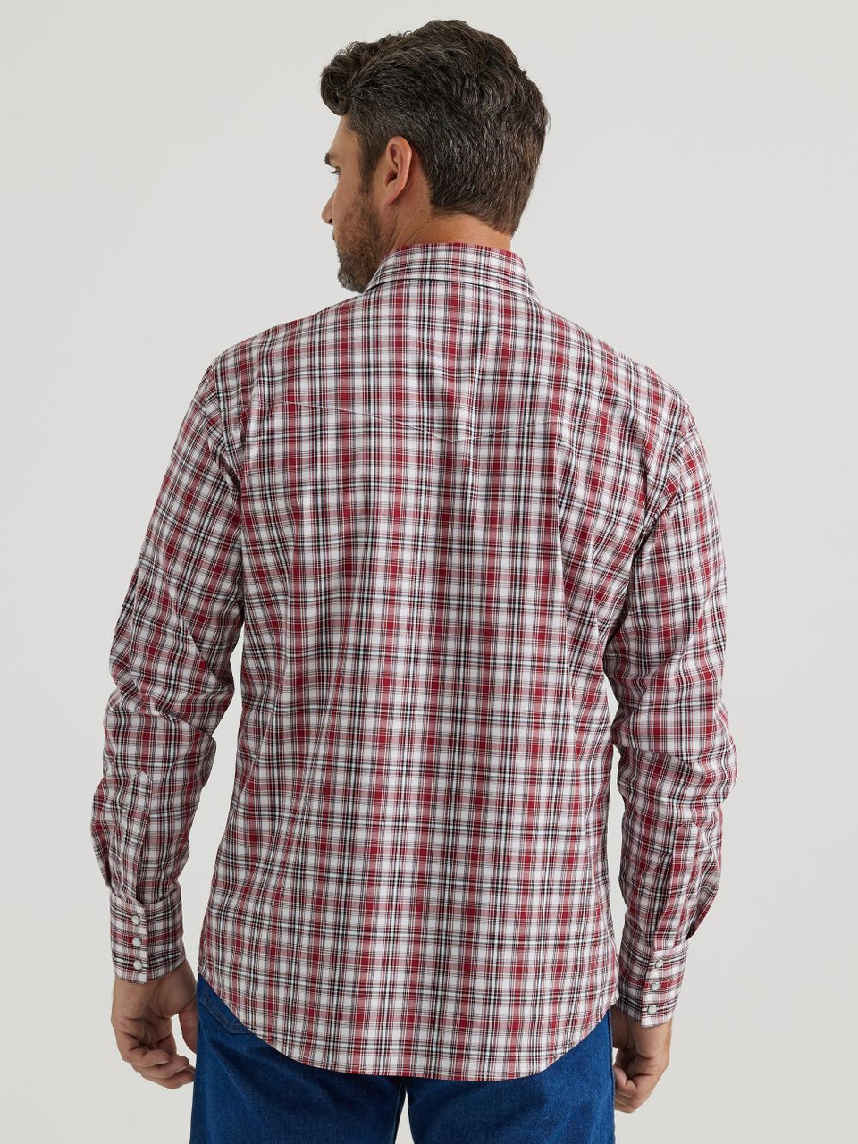 Wrangler Wrinkle Resist rot kariert - Herren Hemd - 112346247 - Bild 2 von 20