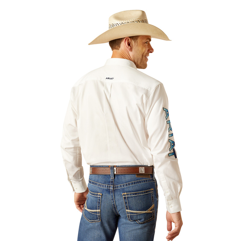 Ariat Team Logo Twill White - Mens Shirt - 10051337 | eBay