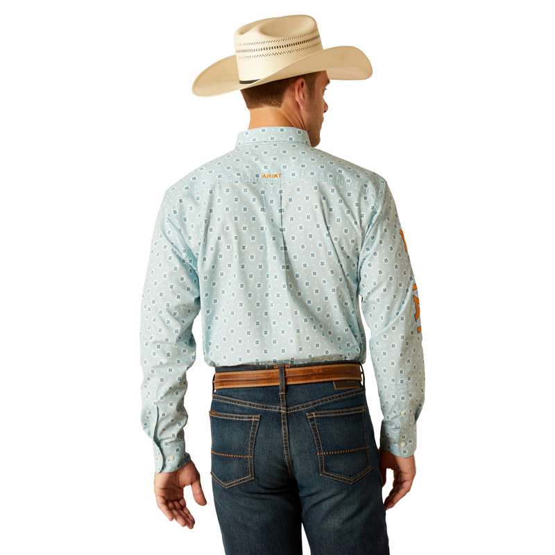 Ariat Team Logo Colton Classic Aqua - Mens Shirt - 10051522 | eBay