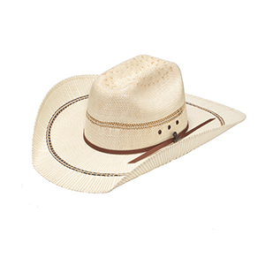 Ariat Bangora Ivory & Tan - Hat Straws - A73302 - Picture 1 of 8