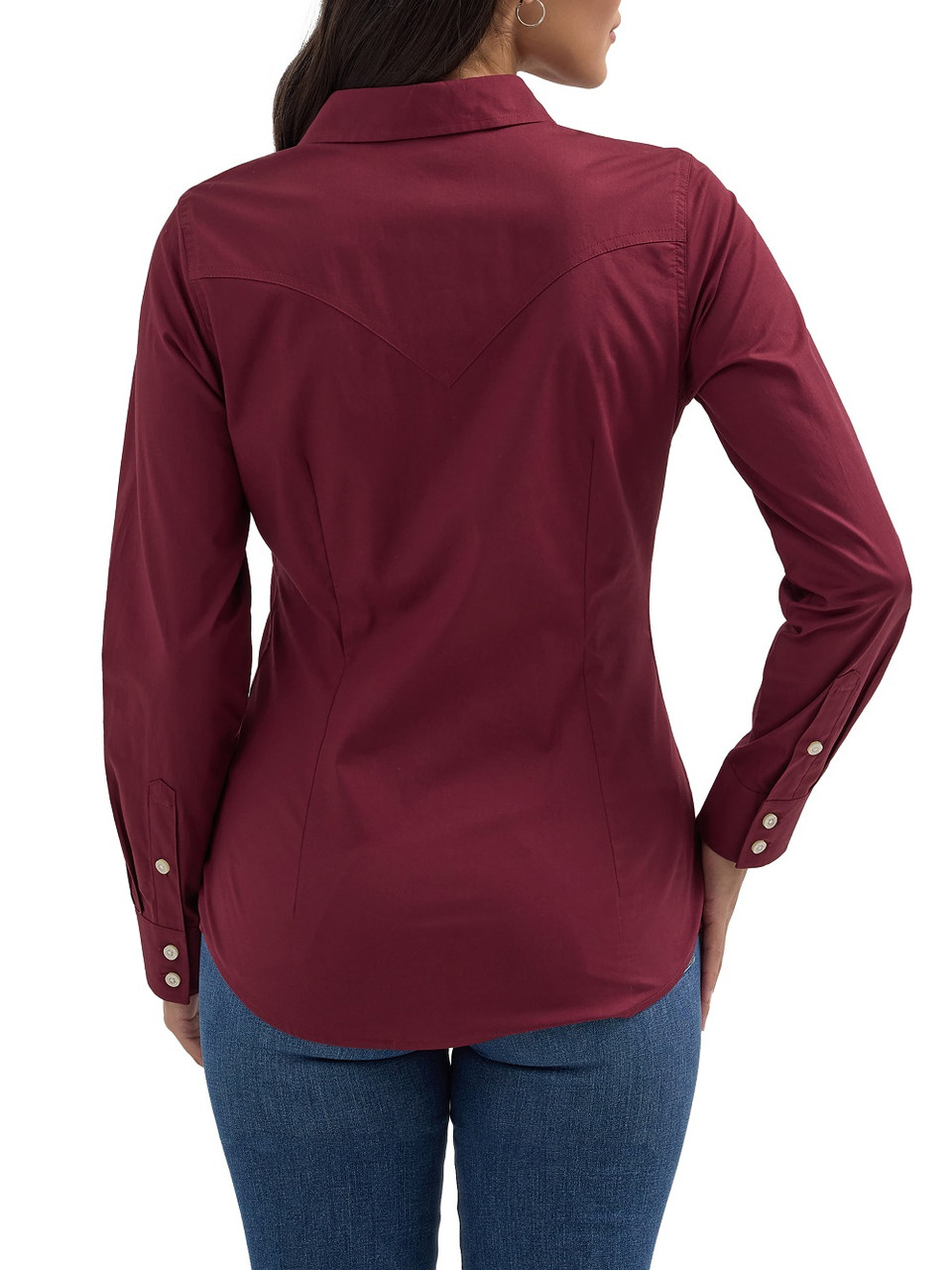 Wrangler Retro Langarm Wein - Damen Shirt - 112358014 - Bild 2 von 20